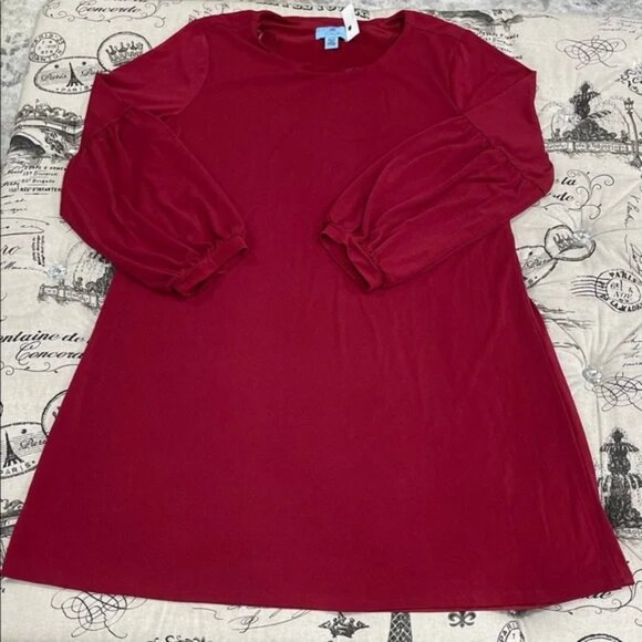 CeCe Long Sleeve Flared Dress - Picture 1 of 11